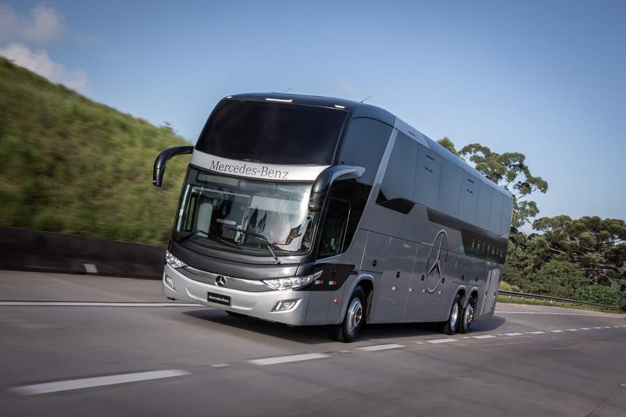 Mercedes-Benz amplia pacote de seguran&ccedil;a de s&eacute;rie para &ocirc;nibus rodovi&aacute;rio O 500 RSD de 450 cv
