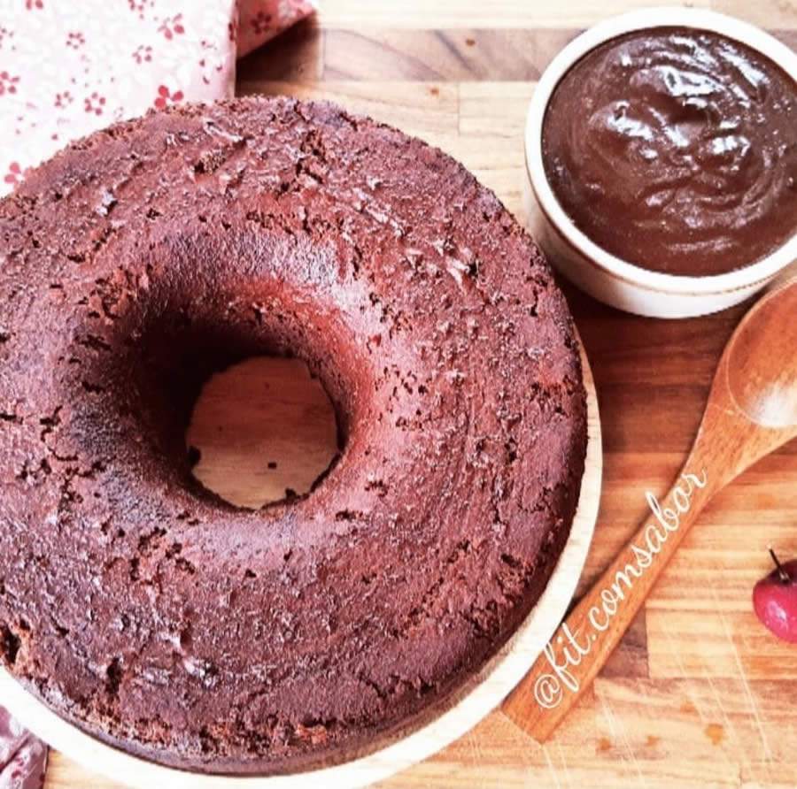 Bolo de Cacau com calda cremosa Zero A&ccedil;&uacute;car