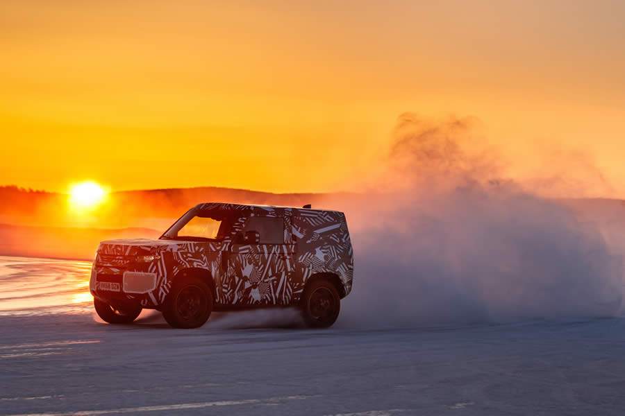 Land Rover Defender Testes Extremos Arjeplog