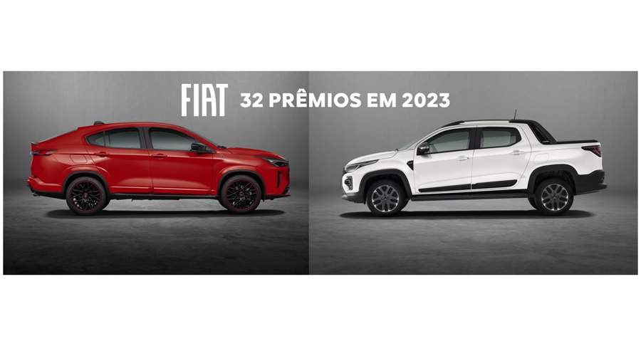 Fiat vence mais de 30 pr&ecirc;mios em 2023