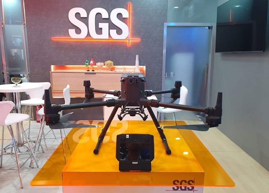 Drone da SGS utilizado para inspe&ccedil;&otilde;es em aerogeradores
