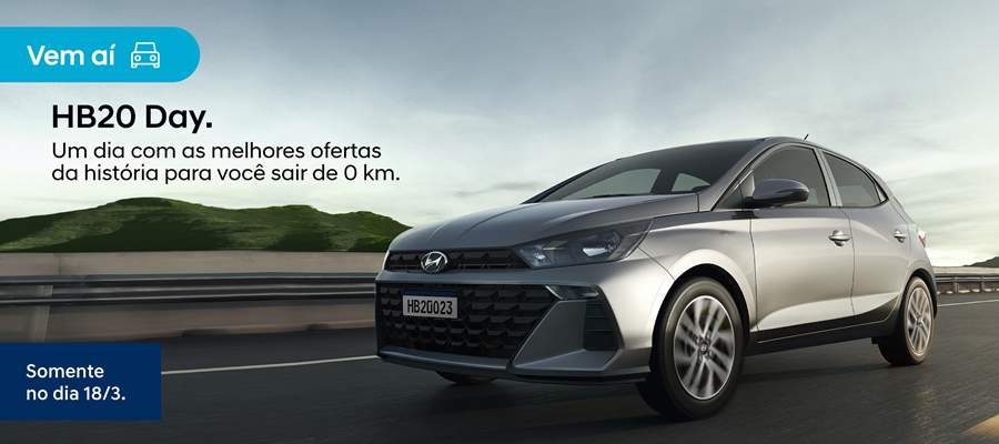 Hyundai e sua rede de concession&aacute;rias promovem &ldquo;HB20 Day&rdquo; com condi&ccedil;&otilde;es especiais de venda neste s&aacute;bado