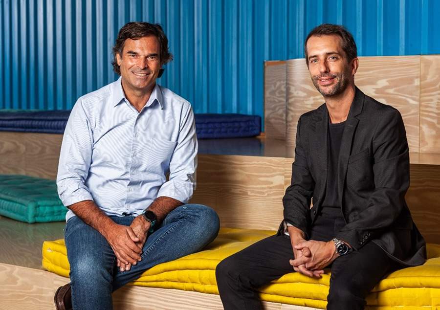 (da esquerda para a direita: Jean Sigrist, Presidente do Conselho de Administra&ccedil;&atilde;o da Neon, e Emmanuel Pel&egrave;ge, CEO da BNP Paribas Cardif. Cr&eacute;ditos: Neon)