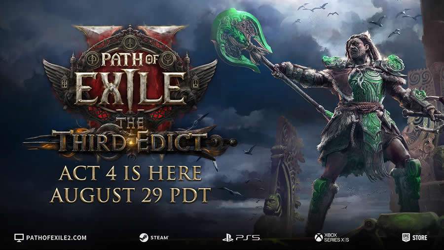 Path of Exile 2: nova expansão, O Terceiro Édito, será lançada em 29 de agosto