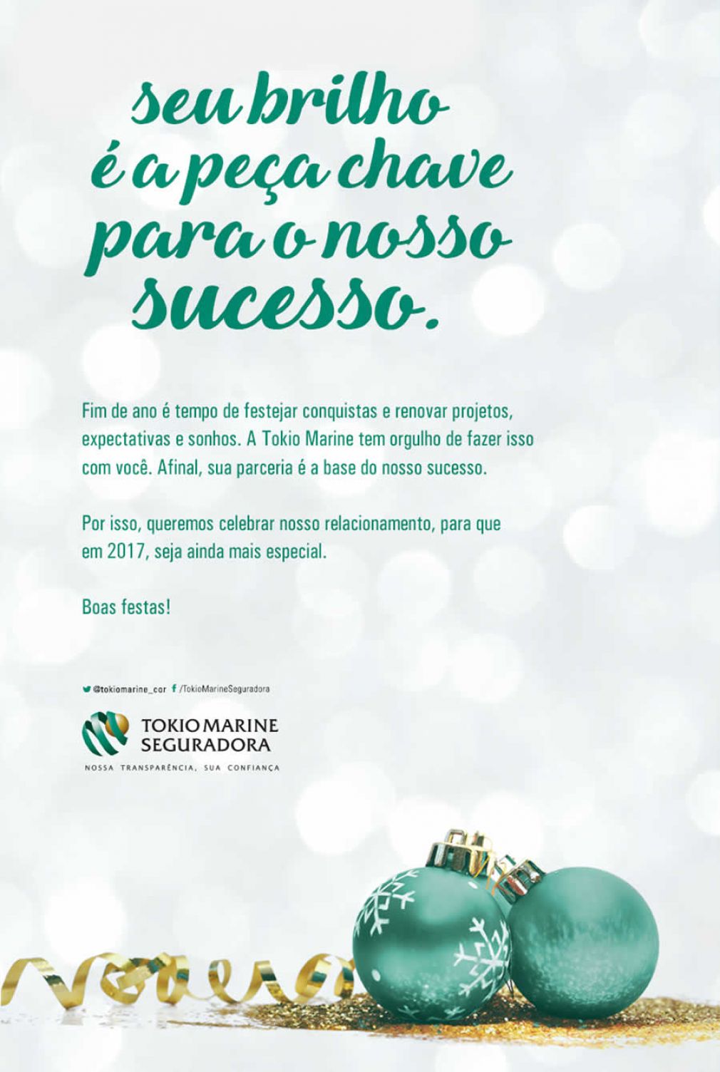 BOAS FESTAS TOKIO MARINE