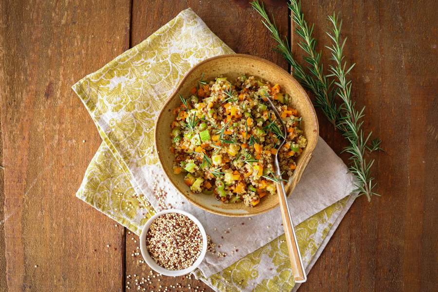 Couscous de Quinoa com legumes