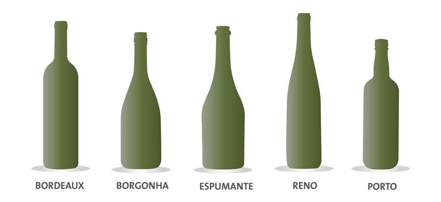 Cada tipo de vinho exige uma garrafa própria, adequada às características do produto e que mantenha sua qualidade - Divulgação