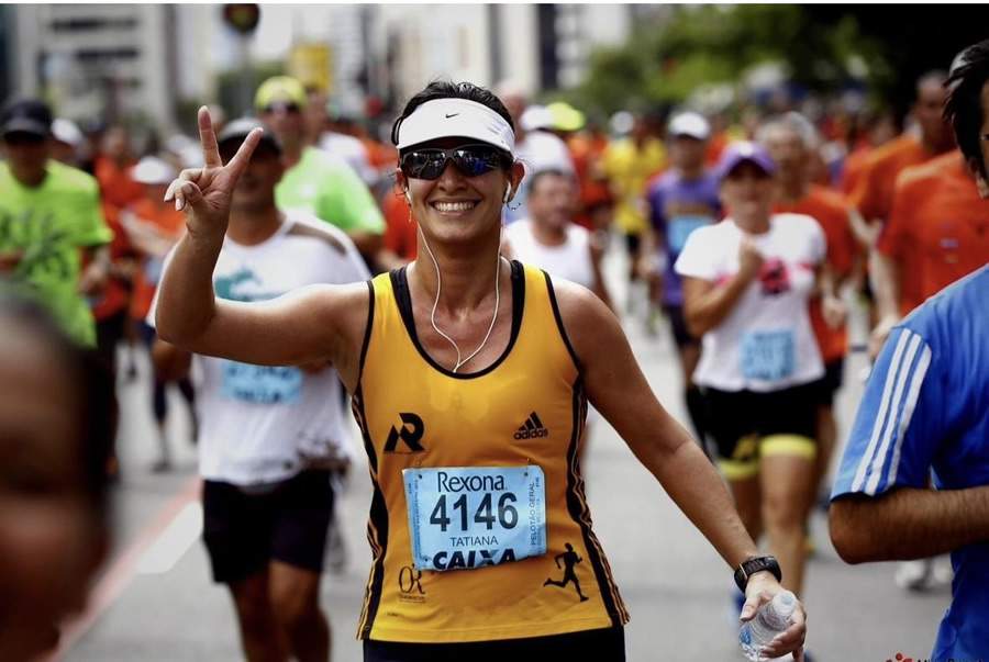 Foto subindo a Brigadeiro Lu&iacute;s Ant&ocirc;nio, na minha 2&ordf; S&atilde;o Silvestre em 2013