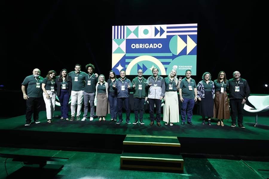 Executivos da Tokio Marine durante o evento Corretor e Tokio, no Tokio Marine Hall. Foto: Eduardo Tarran