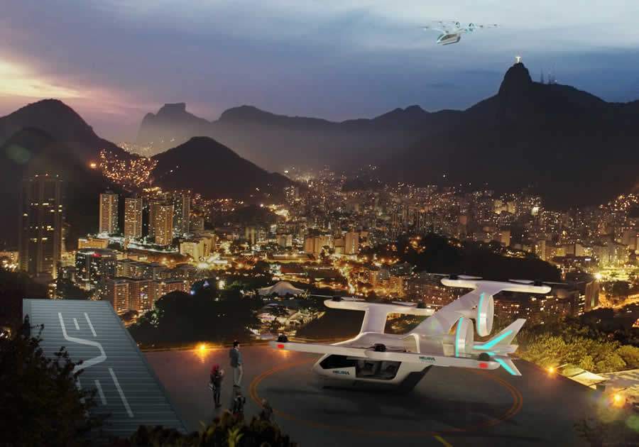 Helisul formaliza parceria com a EVE, a primeira empresa a se formar na EmbraerX, e coloca o pedido de 50 eVTOLs