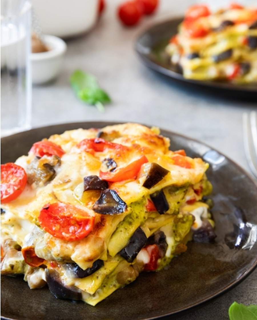  Lasanha Barilla com berinjela, Pesto Genovese e tomatinhos - Divulga&ccedil;&atilde;o Barilla