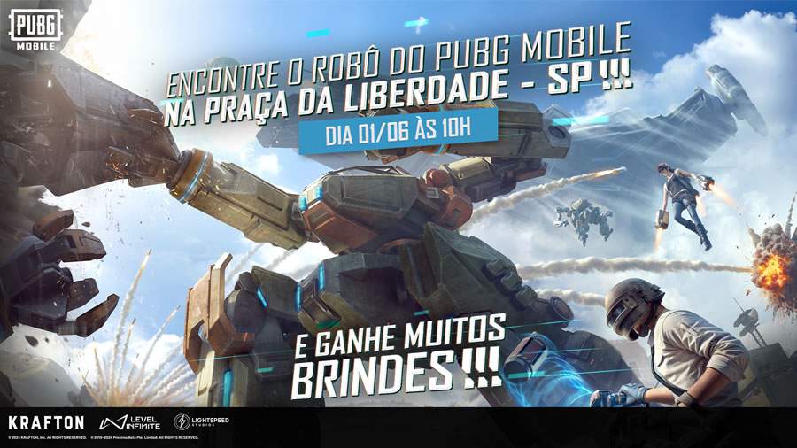 PUBG MOBILE traz robô gigante a São Paulo neste sábado
