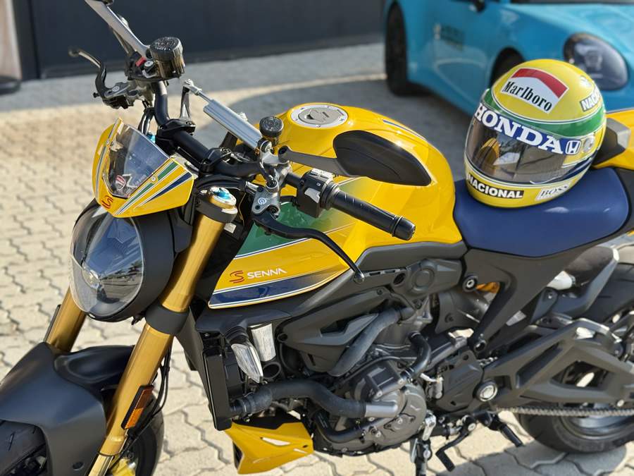 1 - Parque Dream Car (SP) - Nova Ducati Monster Senna - Foto Marcella Moran (Divulgação)