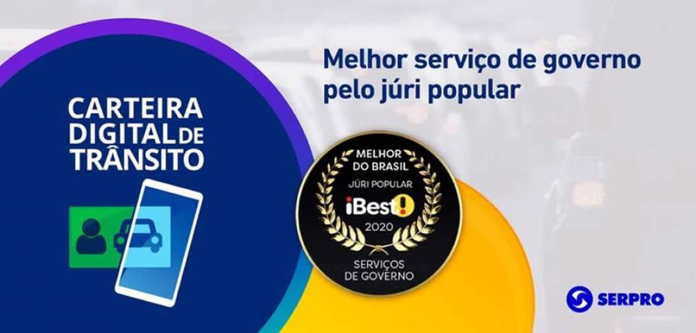 Carteira Digital de Trânsito é o melhor serviço de governo do Brasil