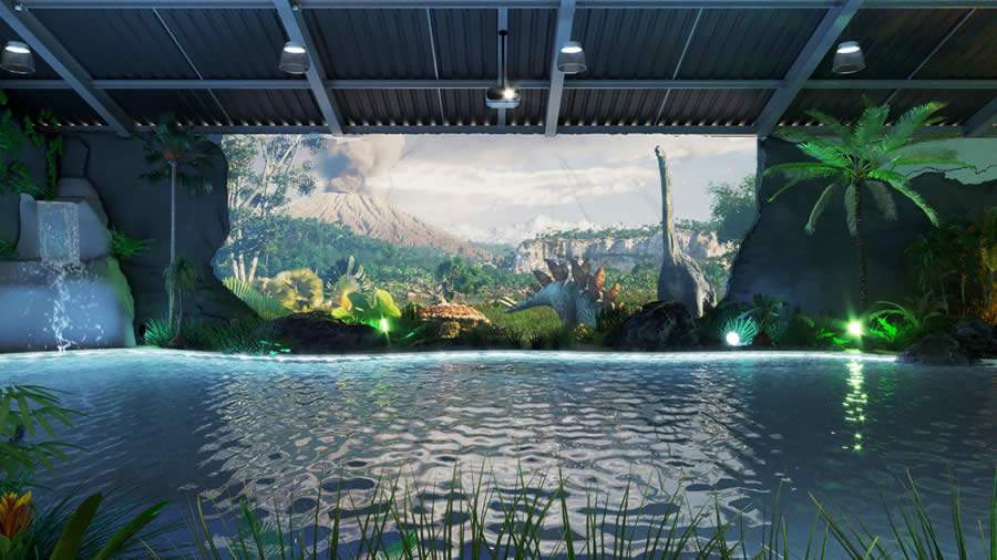 Lagoa Encantada, primeira piscina com proje&ccedil;&atilde;o mapeada do Brasil (Brotas Eco Resort) - Divulga&ccedil;&atilde;o