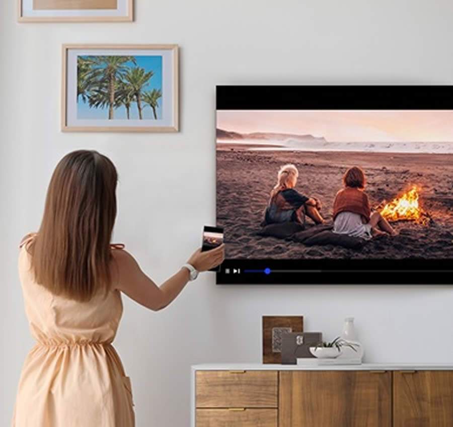 Como espelhar o conteúdo de seu smartphone em uma TV Samsung em apenas um toque