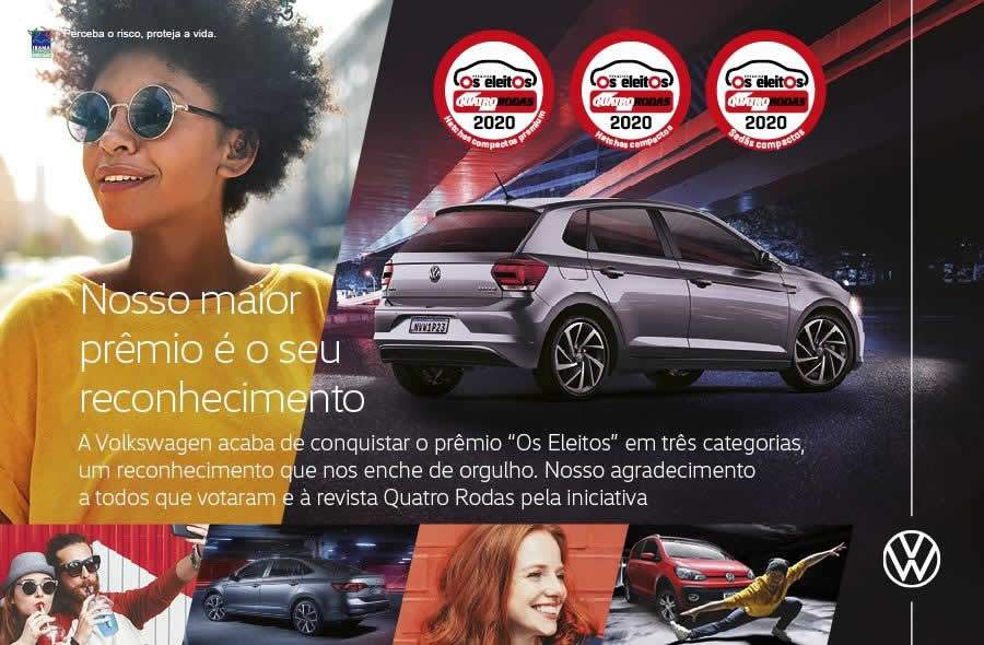 Polo &eacute; o melhor Hatch na pesquisa &lsquo;Os Eleitos&rsquo;, da Quatro Rodas, e no pr&ecirc;mio Estad&atilde;o Mobilidade