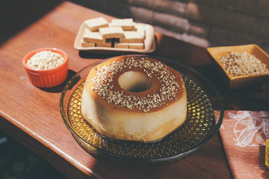 Receita de pudim de amendoim com Pa&ccedil;oquita