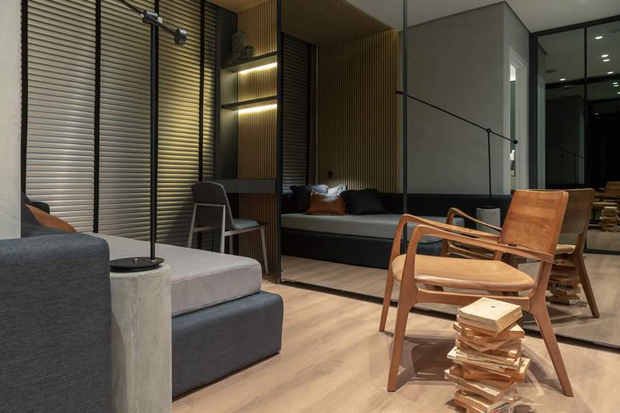 A construtora também antecipou algumas tendências de arquitetura no avant-première do próximo lançamento em Curitiba (PR) - Crédito: Bia Nauiack