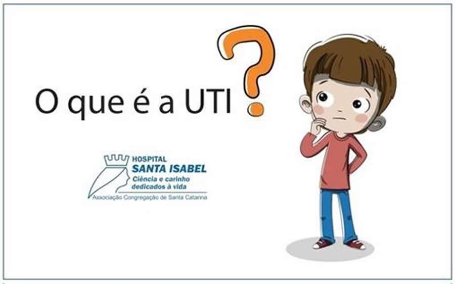 Hospital elabora cartilha para orientar crianças que queiram visitar parentes internados na UTI