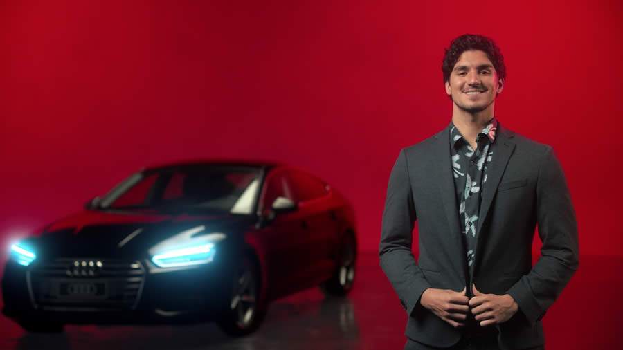 Gabriel Medina estrela nova campanha de marketing da Audi do Brasil