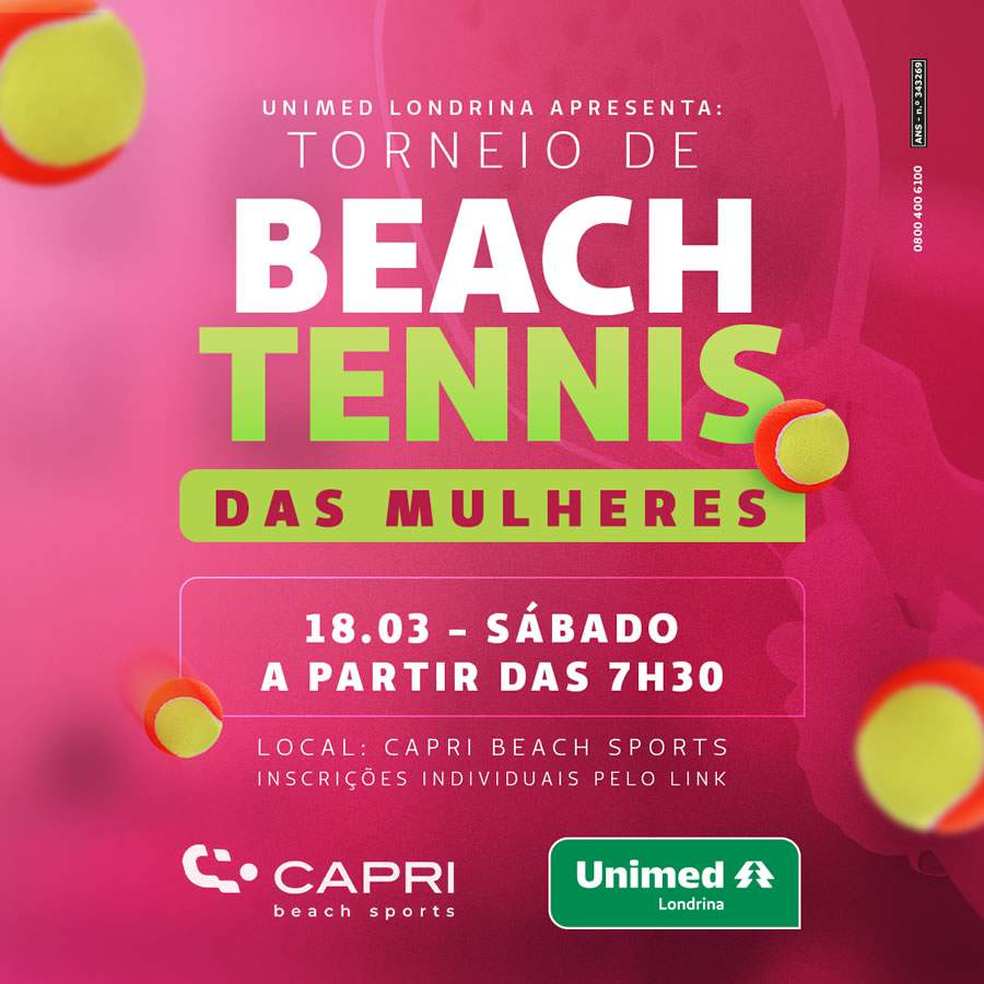 Unimed Londrina realiza 1&ordm; Torneio de Beach Tennis