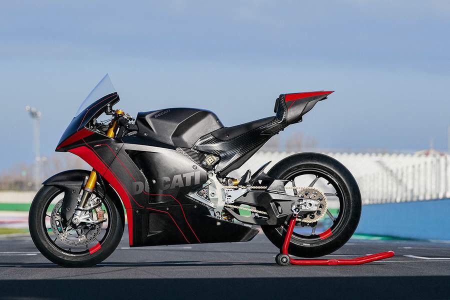 Ducati MotoE bike vai para a pista pela primeira vez no circuito de Misano