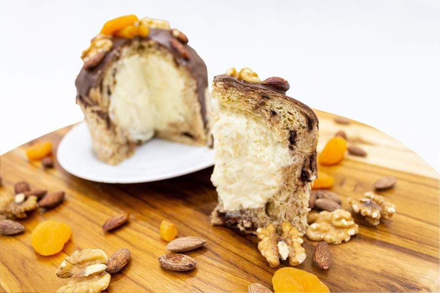 Panettone de Chocolate Zero Açúcar com recheio de Leite Ninho para arrasar no Natal