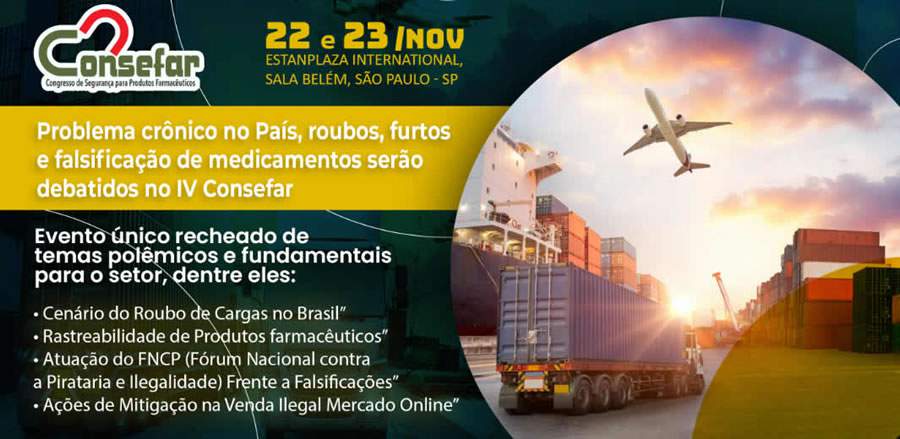 Roubos, furtos e falsifica&ccedil;&atilde;o de medicamentos ser&atilde;o debatidos no IV Consefar