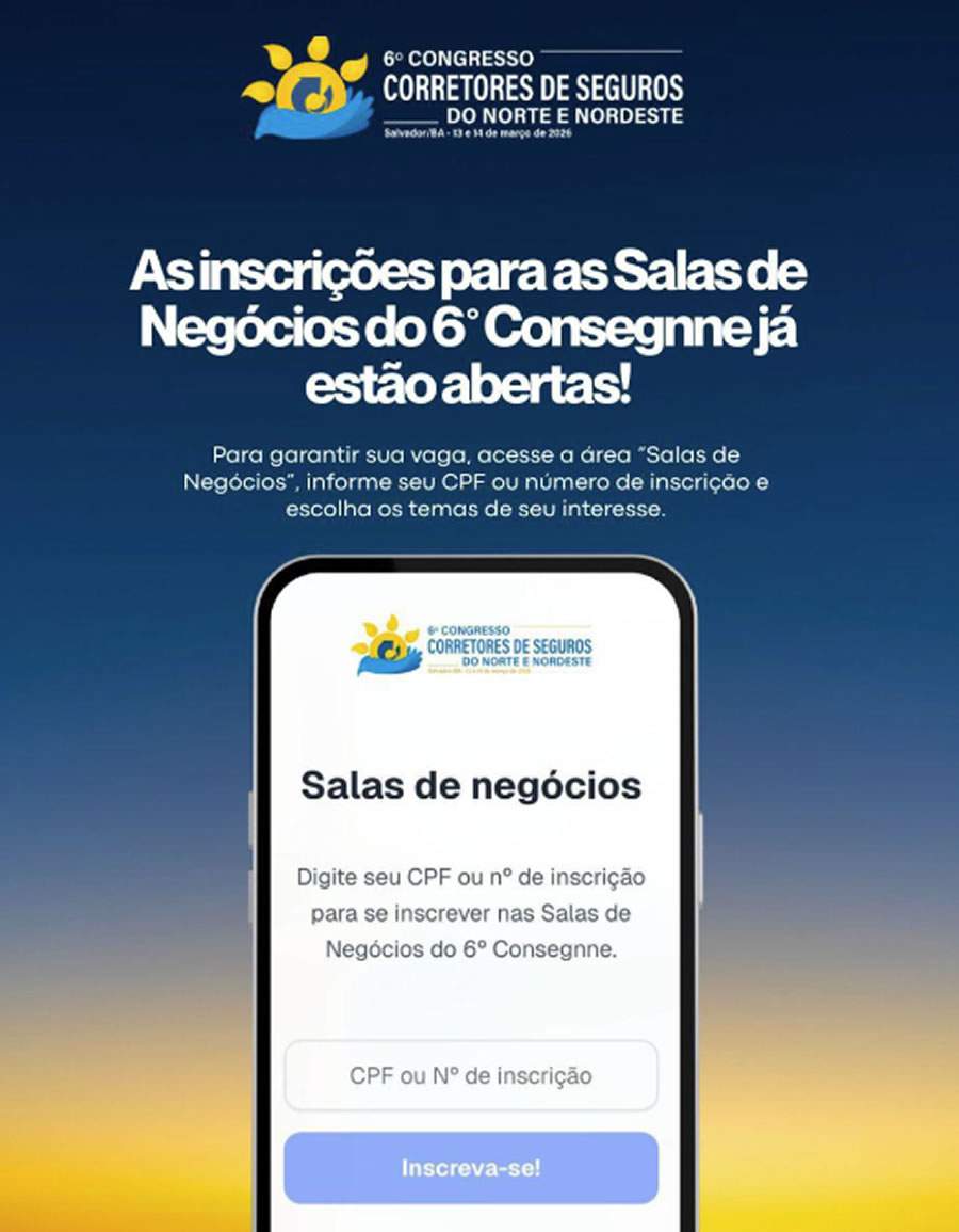 CONSEGNNE - INSCRI&Ccedil;&Otilde;ES ABERTAS SALAS DE NEG&Oacute;CIOS
