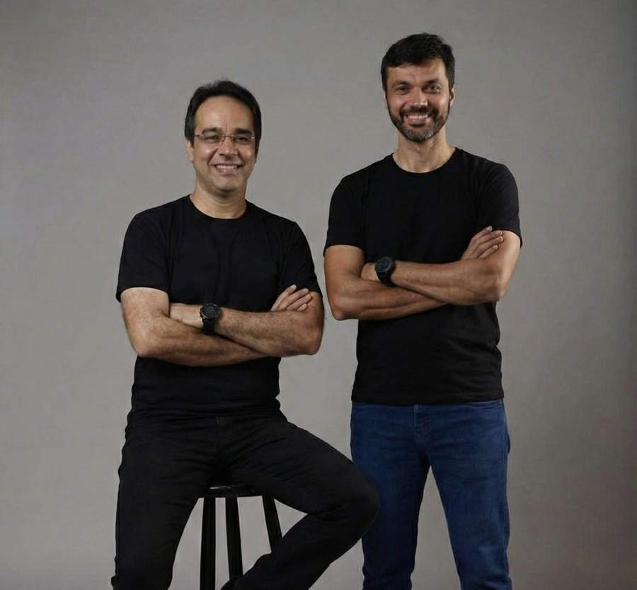 Da esquerda para a direita - Pedro Rezende, s&oacute;cio-fundador da Affix - Elton Carluci, CEO da Kuint