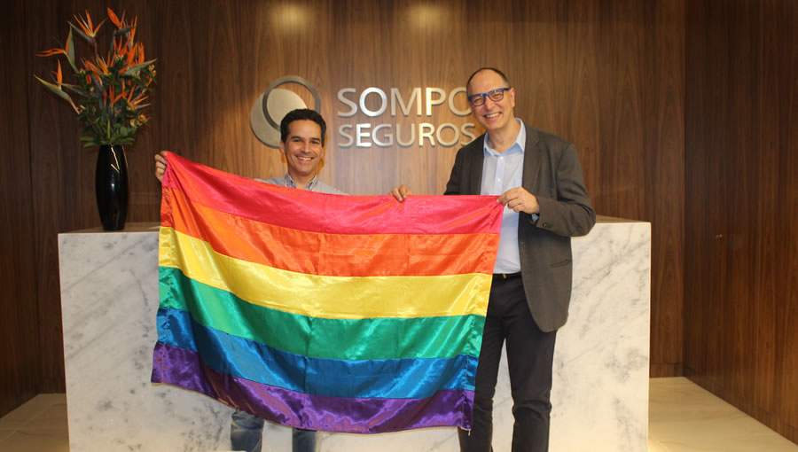 Francisco Vidigal Filho (Presidente da Sompo Seguros) e Reinaldo Bulgarelli (Secretário Executivo do Fórum de Empresas e Direitos LGBTI+)