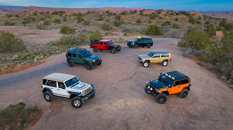 Novos conceitos personalizados Jeep 4x4 fazem a marca Jeep e a Jeep Performance Parts by Mopar (JPP) dominarem Moab, o epicentro do off-road nos EUA