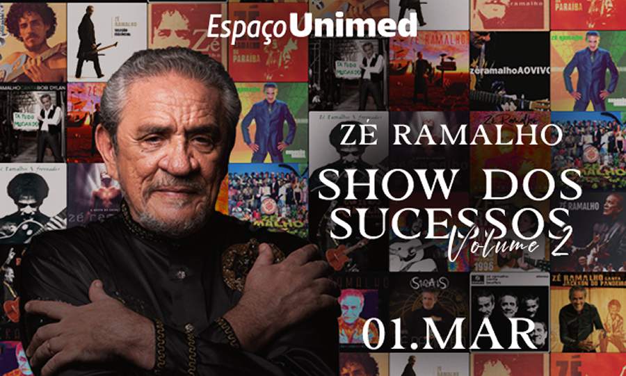 Zé Ramalho se apresenta no Espaço Unimed com &quot;Show dos Sucessos - Vol.2&quot;