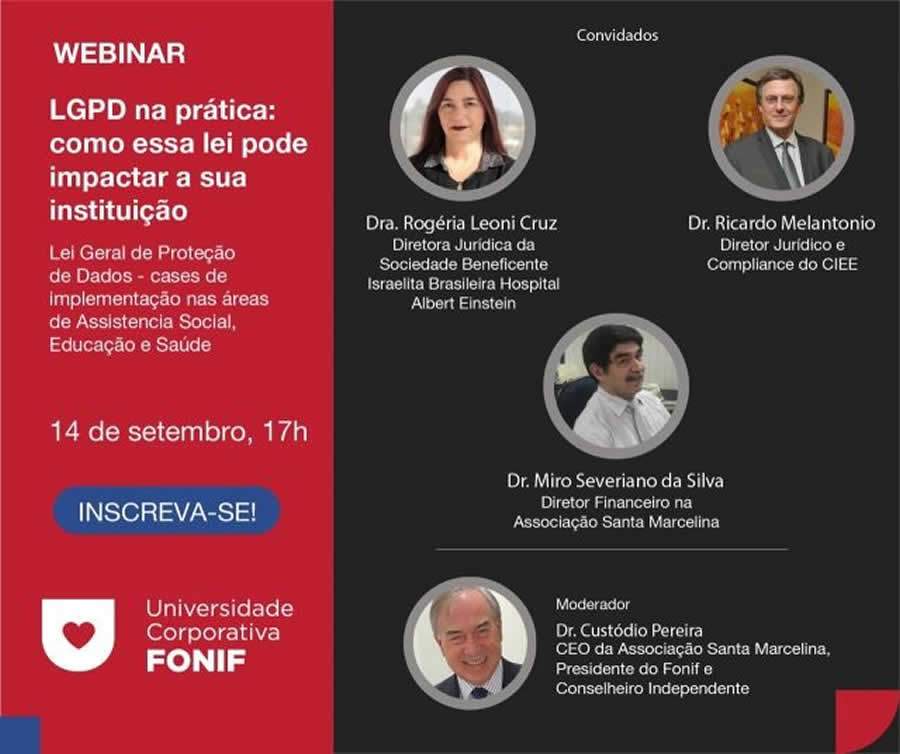 Webinar orienta entidades filantrópicas sobre a Lei Geral de Proteção de Dados