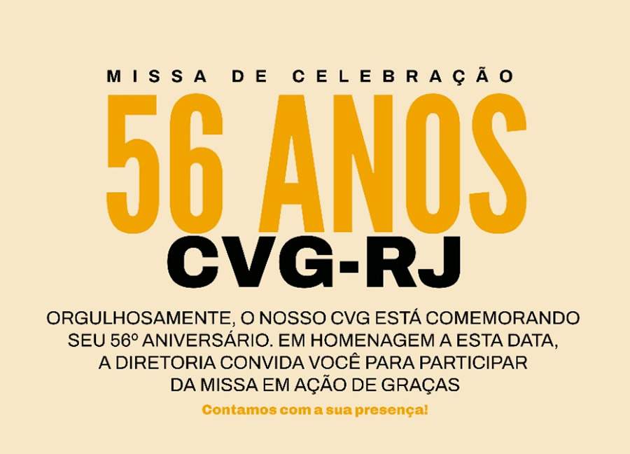 CVG-RJ celebra missa de 56 anos de funda&ccedil;&atilde;o