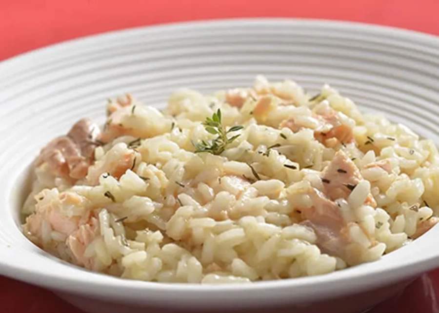 Risoto de Salm&atilde;o com Ervas e Lim&atilde;o Siciliano - Cr&eacute;dito: Divulga&ccedil;&atilde;o