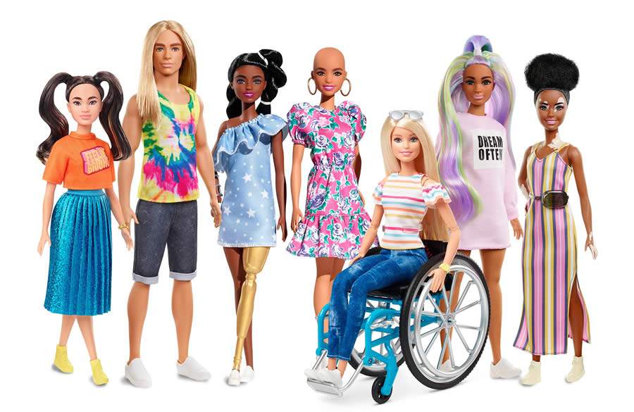 Barbie lança bonecas com vitiligo e careca