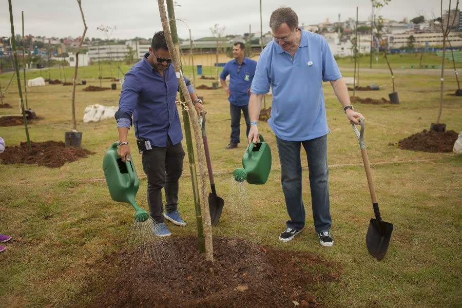 OdontoPrev realiza plantio de árvores em parque de Carapicuíba