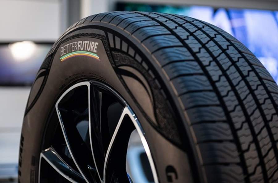 Goodyear apresenta pneu com 90% de materiais sustent&aacute;veis e aprovado para estradas