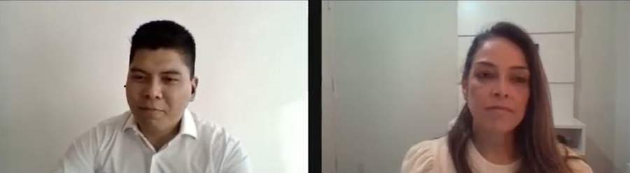 Eduardo Santos, subscritor Seguro Garantia da ESSOR Seguros; e Danieli Saddock Gugelmin, diretora Executiva da OnPoint | Foto: Divulga&ccedil;&atilde;o