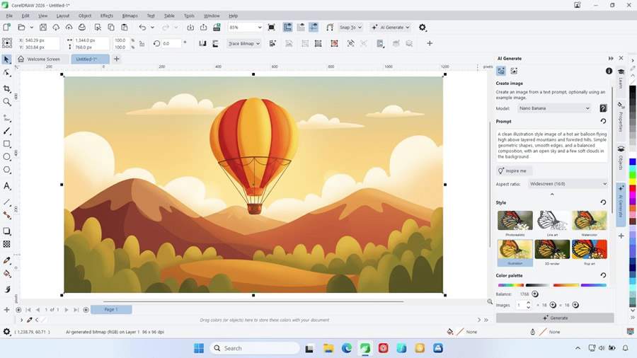 Apresentando a criatividade impulsionada por IA no CorelDRAW Graphics Suite 2026