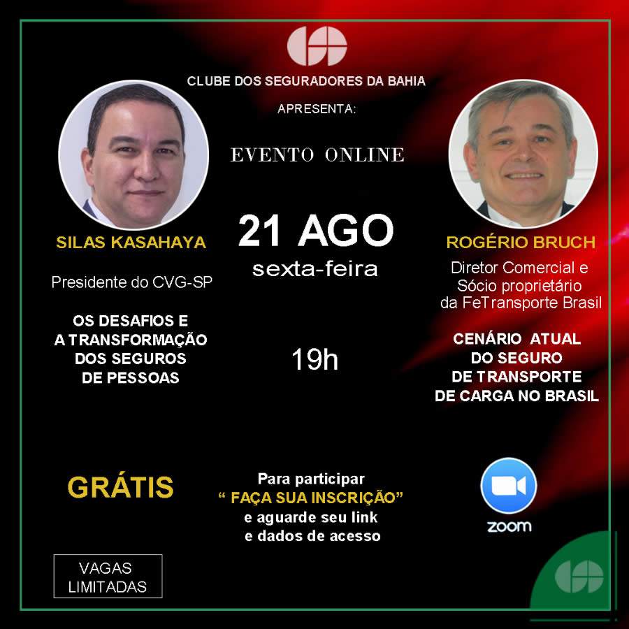 Clube dos Seguradores da Bahia divulga transmissão online com Presidente do CVG-SP