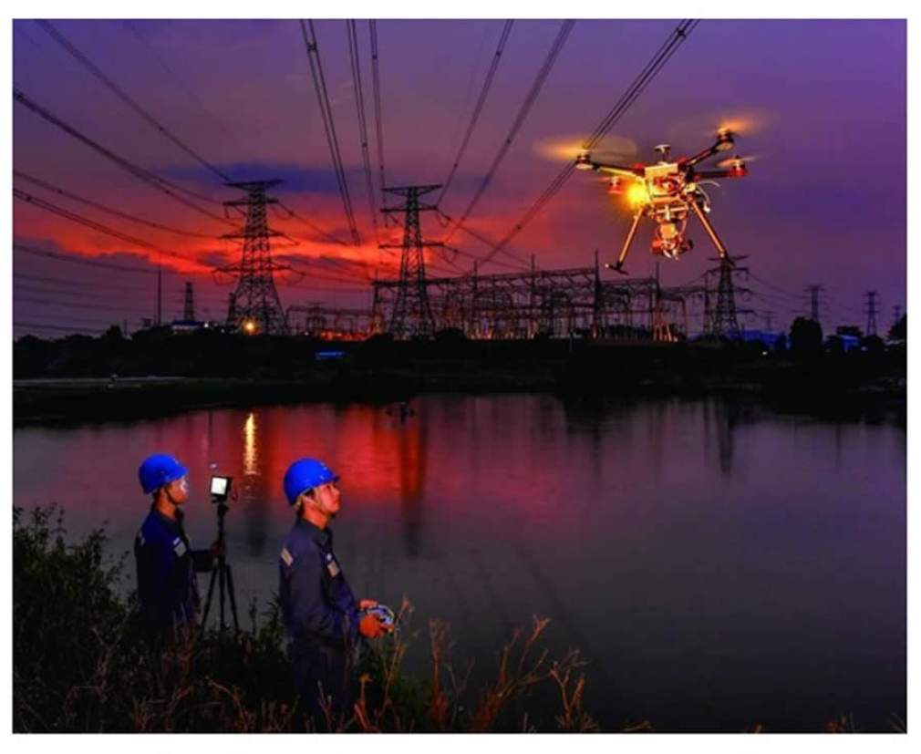Empresa chinesa implementa inspeção de redes de energia elétrica em grande escala com tecnologia de drone