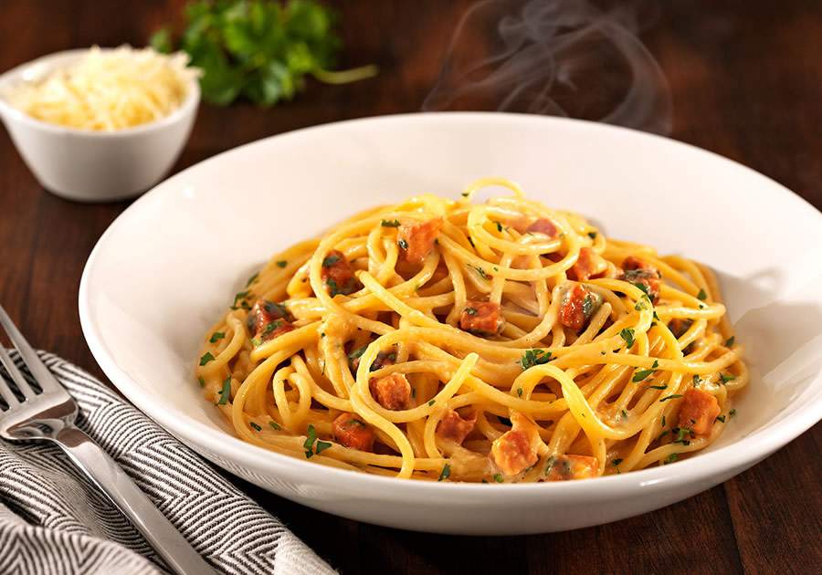 Spaghetti Carbonara - Divulgação Adria