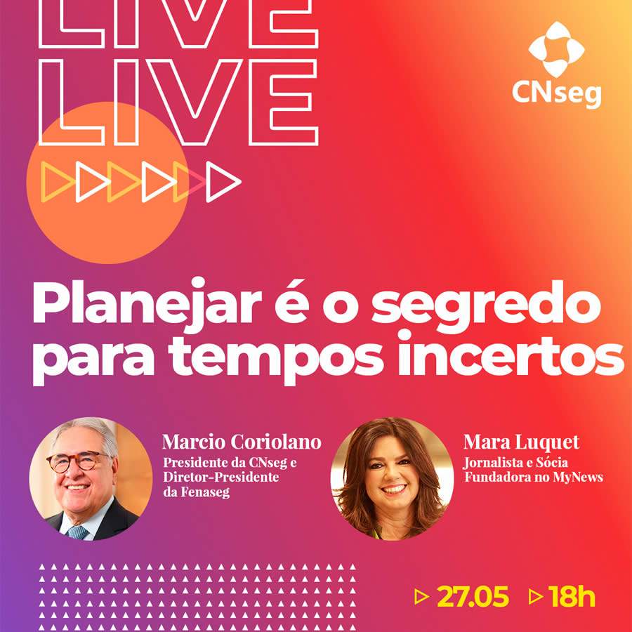 Live no Instagram em 27/05: "Planejar &eacute; o segredo para tempos incertos"