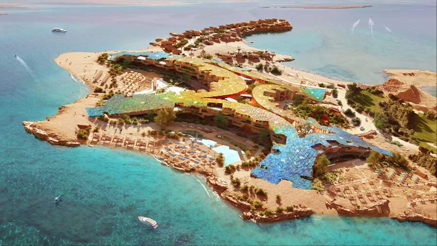 Four Seasons continua expandindo presença no Oriente Médio com novo resort na ilha Sindalah na região do NEOM, Arábia Saudita