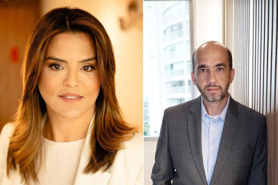  Karine Brand&atilde;o, diretora executiva comercial do canal corretor e global corporate; e Jo&atilde;o Vitor Manzano, diretor comercial das regi&otilde;es Norte e Nordeste