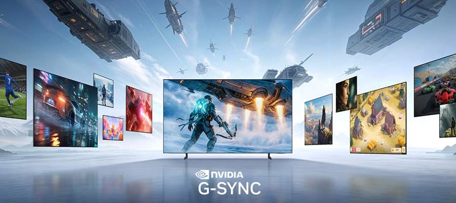 TVs e monitores OLED da Samsung de 2026 compat&iacute;veis com NVIDIA&reg; G-SYNC&trade; oferecem desempenho de jogo de elite