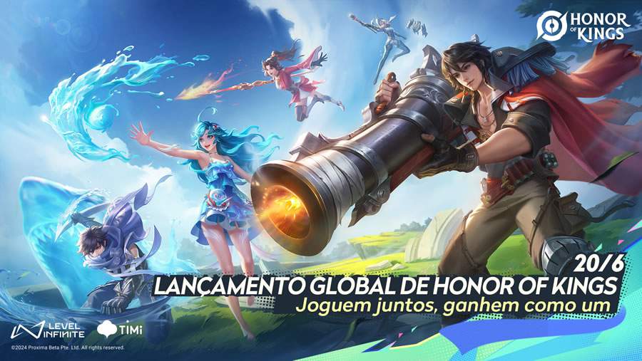 Honor of Kings continua seu lançamento global em 20 de junho para dispositivos móveis